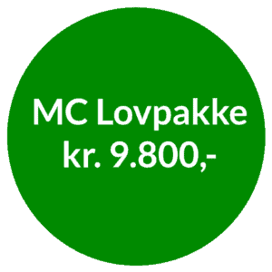 MC Lovpakke kr. 9.800,-